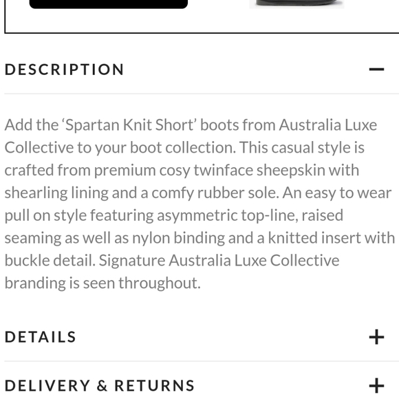 Australia Luxe Collective Spartan Short Suede Boot Size 8 - Picture 7 of 7